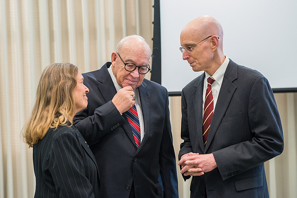 Emeritus Breakfast, Nov 2018, BYU-Idaho Alumni Award of excellence was awarded to Jon Beesley.