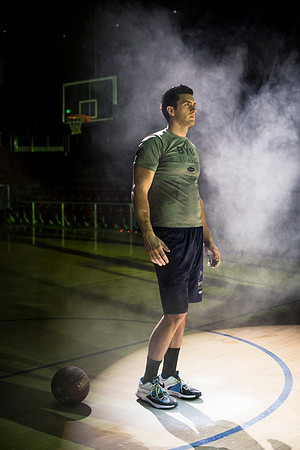 Tyler Clay directs the Slam Dunk Promo Video with Cameron Olsen, previous slam dunk winner.