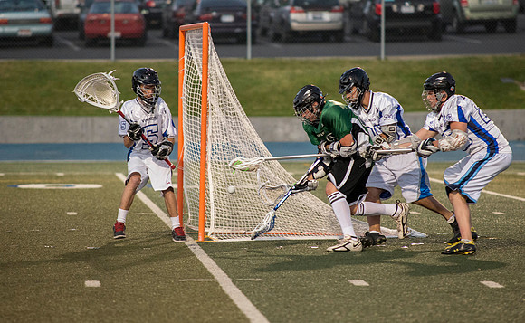 The Spartans best the Vikings in the Lacrosse Championship game.  One of the Competitive Sports Leagues which is part of the Student Activity Program at BYU-Idaho.