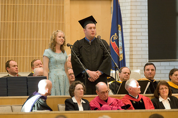 College of Physical Sciences and Enineering Convocation, musical number by Trent and Jaleen Gunderson