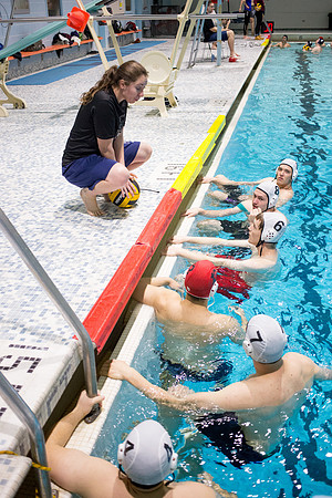 Images of the Mens and Womens competitive Water Polo Championship.
