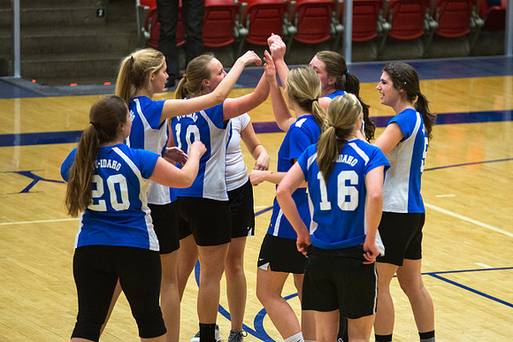Women's competitive VolleyBall Championship game.