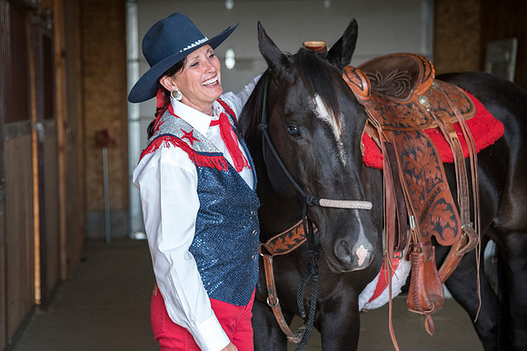 Julie Lee is an Americana horseback rider and has been affiliated with teaching at BYU-Idaho.