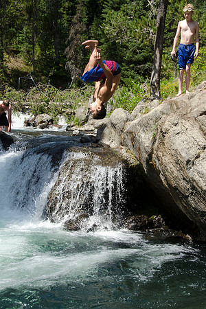 Union Falls Hike: A 17 mile hike round trip and you cross the river 4 times each way.  A very rewarding hike with a beautiful view of Union Falls. Then the real joy is to jump into Ouzel Pool which is
