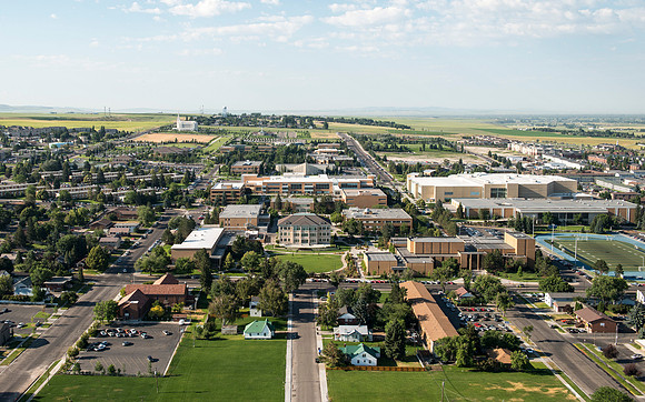 Aerial photos of BYU-Idaho Campus