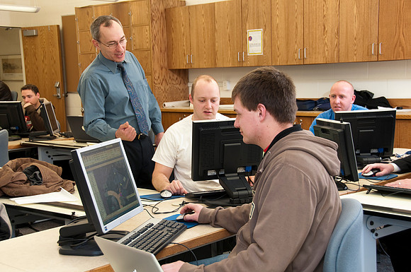 Architecture Construction class taught by Patrick Huish. Students use an advance computer program to help render 3D Architectual drawings.