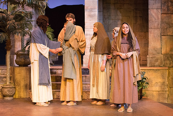 The first Dress Rehearsal for Christ the Lord-Our True Light by the BYU-Idaho Theater Department. Photo by Erik Hill.