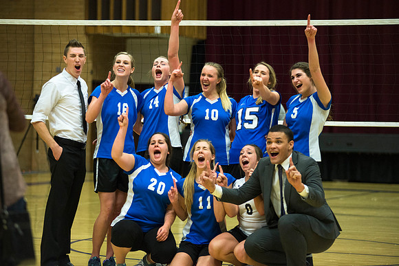 Women's competitive VolleyBall Championship game.