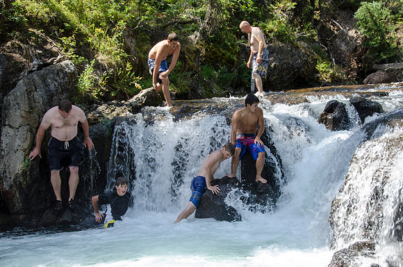 Union Falls Hike: A 17 mile hike round trip and you cross the river 4 times each way.  A very rewarding hike with a beautiful view of Union Falls. Then the real joy is to jump into Ouzel Pool which is