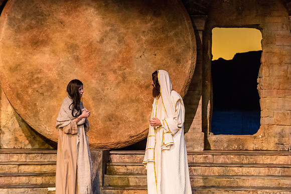 The first Dress Rehearsal for Christ the Lord-Our True Light by the BYU-Idaho Theater Department. Photo by Erik Hill.