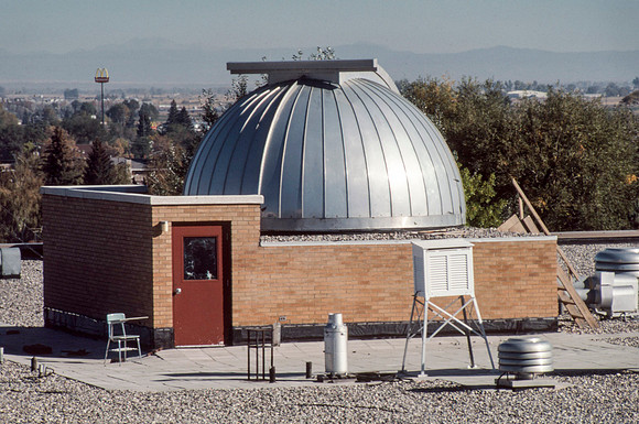 Aerial Photos of the telescope on top of the Romney Building