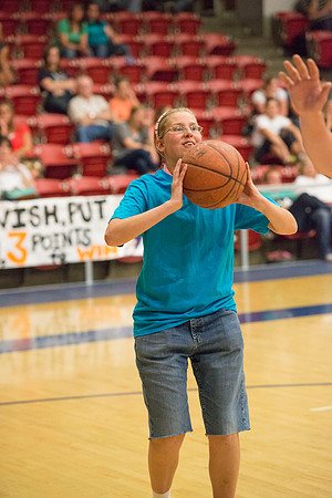Bob Christensens Special Education class puts on a great show in the Hart Gym playing basketball.