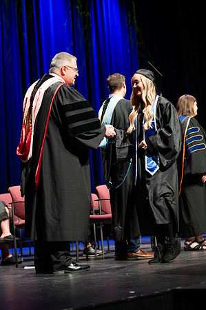 Graduates during convocation for the College of Academic Success & Interdisciplinary Studies. Speakers: Kevin Brower, Jenna Kate Wilson, Tyler Christensen