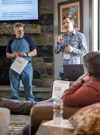 BYU-Idaho faculty get a chance to learn better teaching practices from each other in a more relaxed environment.