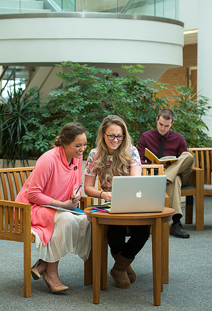 Bethany Pulido, Katelyn Crompton and Creighton Simpson pose for an Online promo poster.