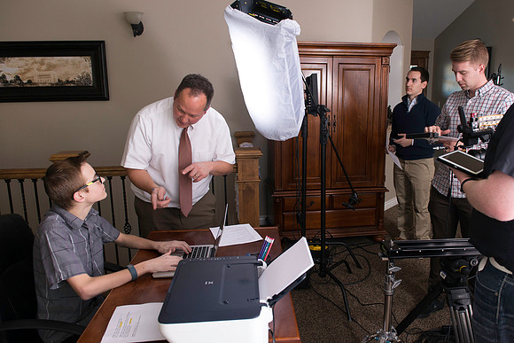 The Nathan and JanaLee Meeker family video production to promote BYU-Idaho online instuctors.