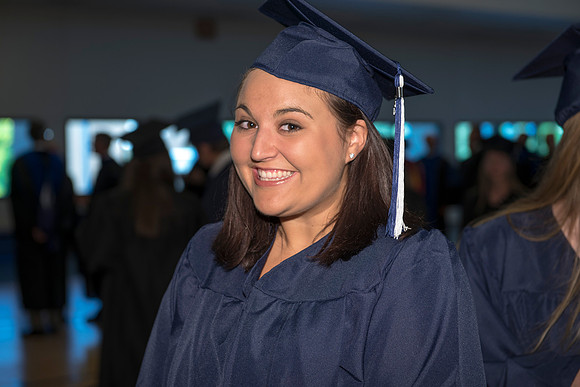 Commencement ceremony in the BYU-Idaho Center.  BYU-Idaho photos by Michael Lewis