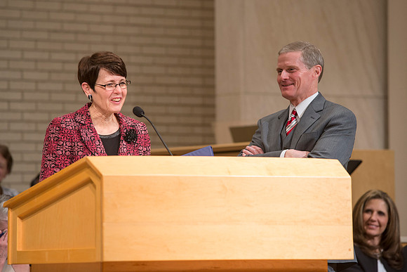 Elder Bednar speaks briefly about how Sister Bednar is the ultimate example of of righteousness among all nations.