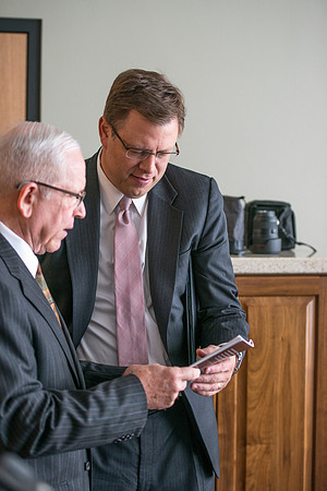 President Clark G. Gilbert interviews retired english instructor, Scott Samuelson, to learn more about the "Spirit of Rick's"