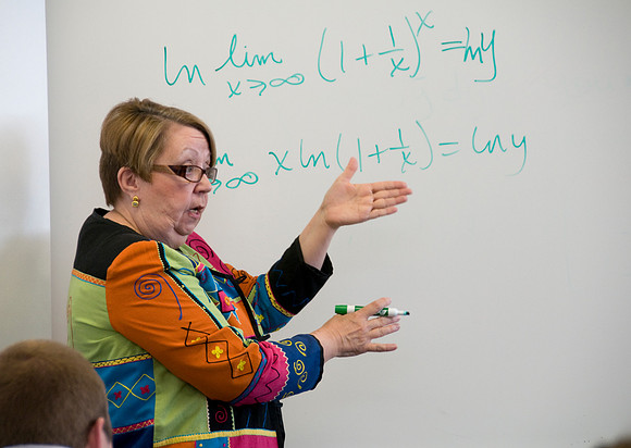 Calculas Math class instructor Sis. Elizabeth Toy.