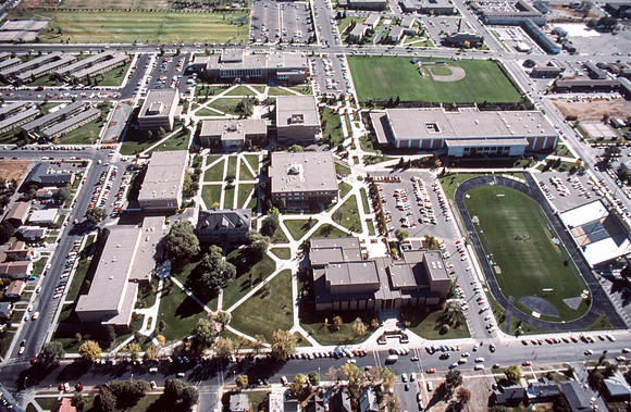Aerial Photos of Ricks Campus and the surrounding area.