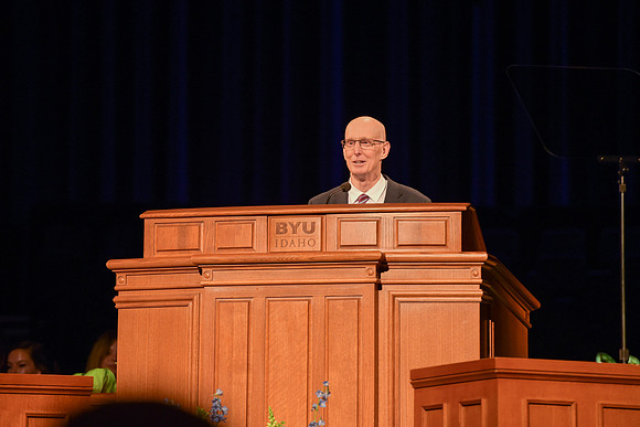 Devotional at BYU-Idaho where President Henry J. Eyring and Kelly Eyring spoke.