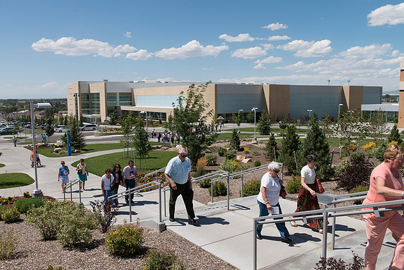 The campus is a buzz with patrons at the 2013 Education Week at BYU-Idaho.   BYU-Idaho photo by Michael Lewis