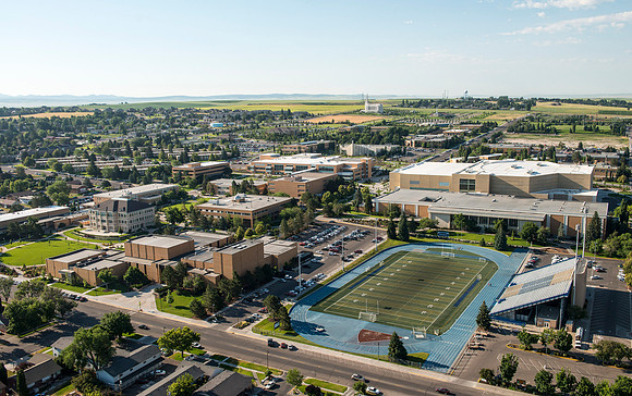 Aerial photos of BYU-Idaho Campus