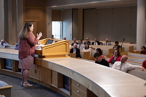 Jenifer Greenwood in the University Forum "Living the Plan Vs. Living the Dream"