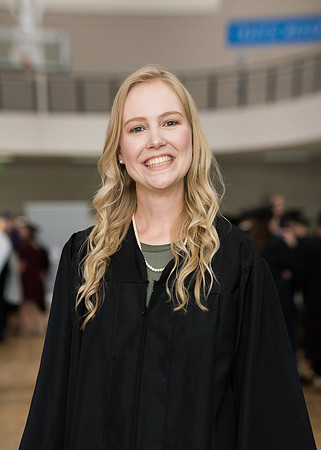 BYU-Idaho Graduation. Jenna Ray, an Art Major graduate during Commencement. Spring Semester