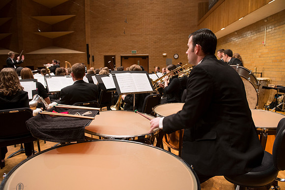 Symphony Band directed by Diane Soelberg.