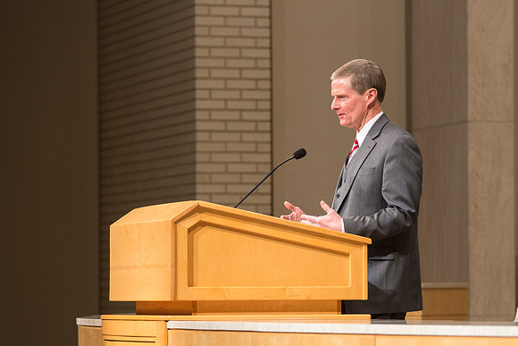 Elder Bednar speaks briefly about how Sister Bednar is the ultimate example of of righteousness among all nations.