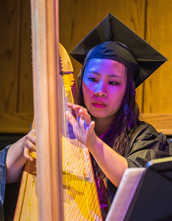 Convocation for the College Performing and Visual Arts in the Hart Gym.