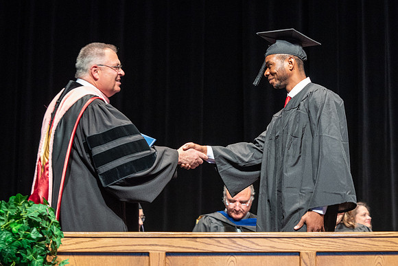 Graduates during Interdisciplinary Studies convocation.