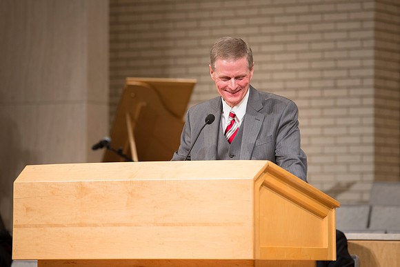 Elder Bednar speaks briefly about how Sister Bednar is the ultimate example of of righteousness among all nations.