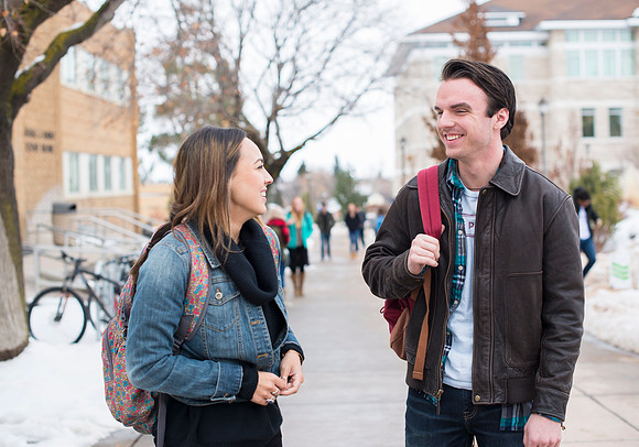 Campus environment on the first day of classes.