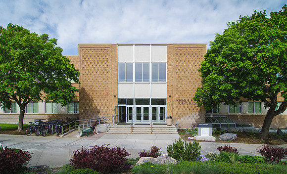 The George S. Romney Building at BYU-Idaho houses the Chemistry, Physics, Geology and Photography Departments.