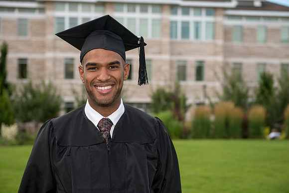 BYU-Idaho Graduate. photo by Michael Lewis