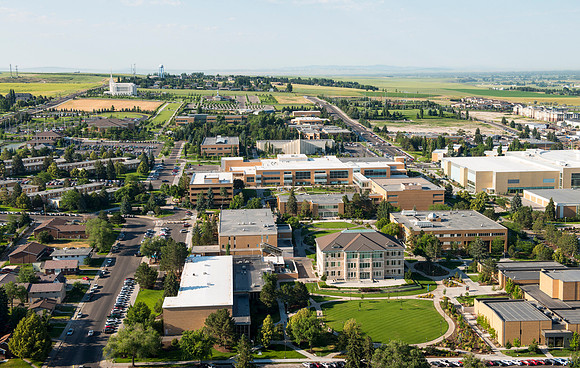 Aerial photos of BYU-Idaho Campus