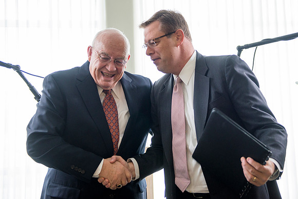 Behind the Scenes of President Gilbert interviewing interim President Wilkes about his time at BYU-Idaho.