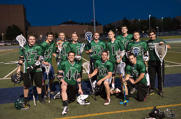 The Spartans best the Vikings in the Lacrosse Championship game.  One of the Competitive Sports Leagues which is part of the Student Activity Program at BYU-Idaho.