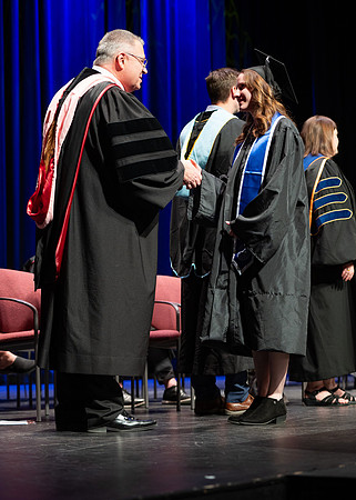 Graduates during convocation for the College of Academic Success & Interdisciplinary Studies. Speakers: Kevin Brower, Jenna Kate Wilson, Tyler Christensen