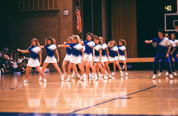 The spirit team performing a dance number