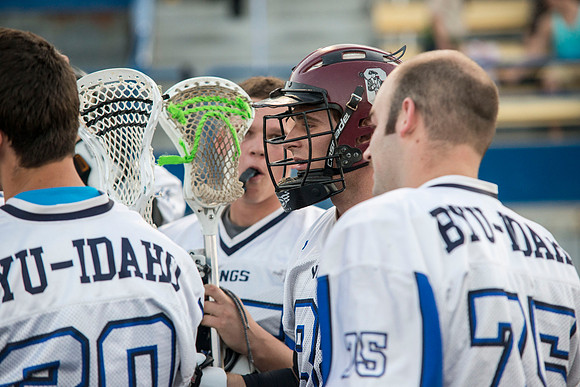 The Spartans best the Vikings in the Lacrosse Championship game.  One of the Competitive Sports Leagues which is part of the Student Activity Program at BYU-Idaho.