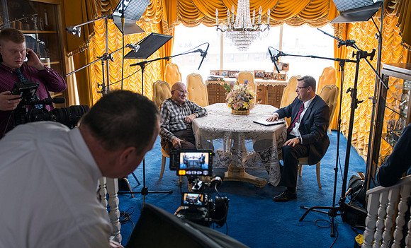 Video Production of President Gilbert interviews Dr Lowder.