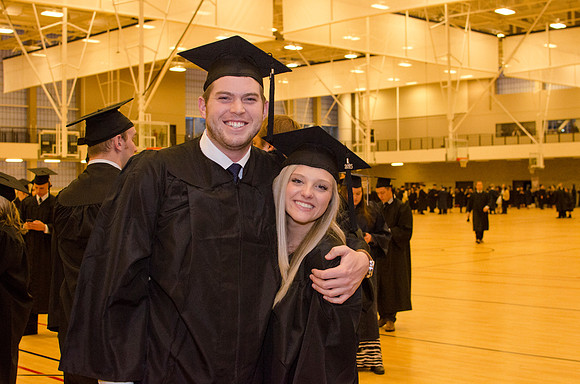 Students wait excitedly to enter the Fall 2015 Processional for BYU-Idaho.