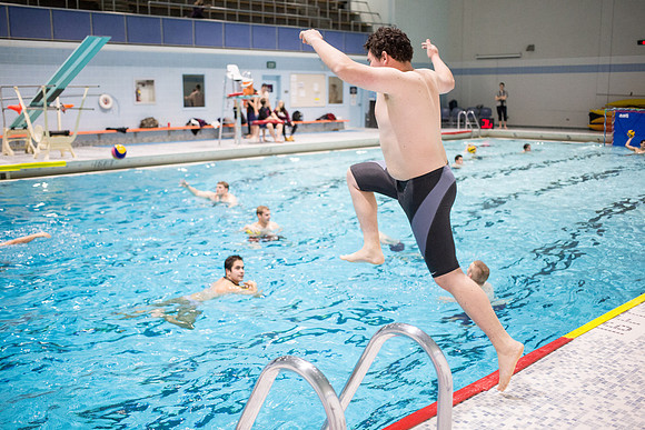Images of the Mens and Womens competitive Water Polo Championship.