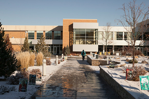 One of the first actual Snow Day's on campus during the Fall Semester.