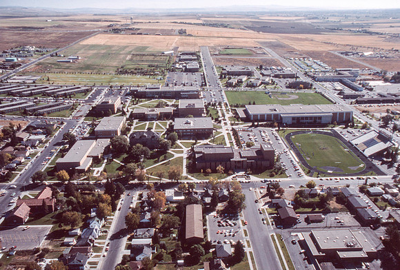 Aerial Photos of Ricks Campus and the surrounding area.