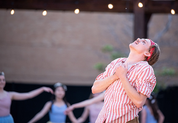 "Pan" performed by SALT Contemporary Dance, BYU-I, and the local community in the McKay library quad.